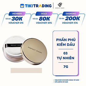 Phấn phủ kiềm dầu PERFECT DIARY chống thấm nước kiểm soát dầu lên đến 12h với 3 màu tùy chọn 7g