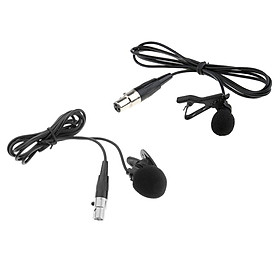Wireless Microphone XLR 3-pin Connector Lavalier Microphone Tie Clip On