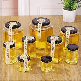 Mua Hũ Thuỷ Tinh Lục Giác 730ml   500ml   380ml   280ml   180ml   100ml   80ml | Nắp Thiết   Tuỳ Chọn Dung Tích