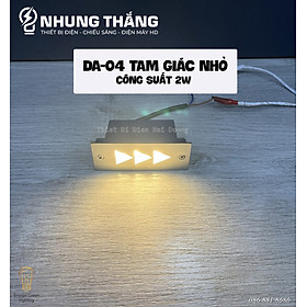 Đèn Âm Tường,Chân Cầu Thang DA-04 LED Hình Tam Giác- Chống Nước IP65 - Mặt Nhôm Cao Cấp - Có Video