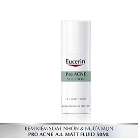 Kem Dưỡng Ẩm, Kiểm Soát Nhờn, Ngừa Mụn Eucerin Matt Fluid (50ml)