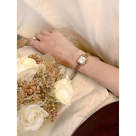Đồng hồ nữ JULIUS JA-771 dây thép size 22 x 18mm nhỏ xinh