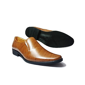 >> BÁO GIÁ GIÀY TÂY NAM DA BÒ THẬT - VÂN CÁ SẤU CAO CẤP CS02 | Shopee Lazada Sendo Tiki mới nhất 44 Giày tây nam da bò thật dập vân cá sấu cao cấp, đường may tỉ mỉ đế cao su ép nhiệt chắc chắn có rãnh chống trượt-HS026