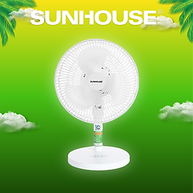 Quạt Sạc Tích Điện Sunhouse SHD7115 - Hàng Chính Hãng