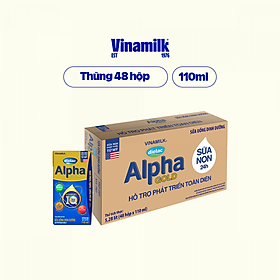 Sữa bột pha sẵn Dielac Alpha Gold  - Thùng 48 hộp 110ml