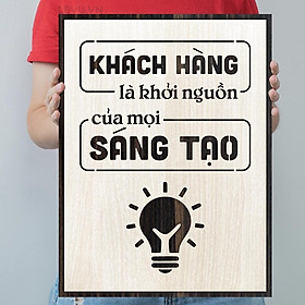 Mua Tranh trang trí bằng Gỗ LEVU LV103  Khách hàng là động lực của mọi sáng tạo