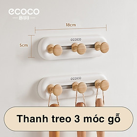 Mua Thanh Treo đa năng đồ dán tường E23153 3 móc 6 móc cong chịu lực di chuyển tiện lợi không khoan tường