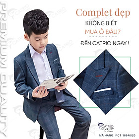 BỘ VEST TRẺ EM CATRIO PCT18946 20 là bộ suit bé trai từ 2 tuổi _ 7 tuổi