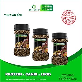 Thức ăn Ếch Pacman GREENABC – Pacman Frog – Hàm lượng protein 37% giúp tiêu hóa tốt, tăng kích thước, lên màu đẹp, ăn ngon – Hộp 50g và 230g