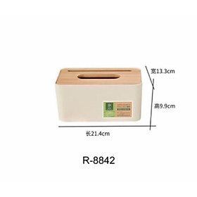Mua Hộp đựng giấy ăn mặt gỗ tre có khe gài điện thoại