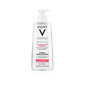 Nước tẩy trang Mineral Micellar Water cho da nhạy cảm Vichy Pureté Thermale 400ml