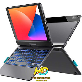 Mua Bao Da Ốp Lưng Kèm Bàn Phím Thông Minh Dành Cho iPad Air 5   iPad Air 4  iPad 10.9 inch Chính Hãng WIWU WALTZ MAGIC Xoay 360 Độ  Bàn Phím Có Đèn LED  và có TrackPad tiện Lợi - Hàng Chính Hãng