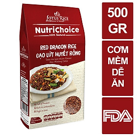 Gạo lứt Huyết Rồng Nutrichoice 500gr - Cơm mềm dễ ăn - Giảm cân, bổ máu