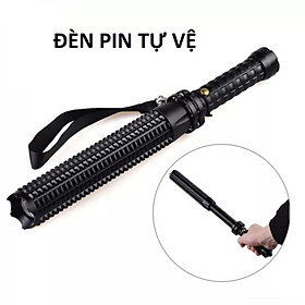 Mua Đèn Pin Siêu Sáng mini Led THAMES tặng kèm pin và dock sạc có thể rút dài thân hợp kim siêu cứng