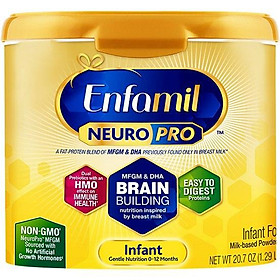 Sữa Bột Enfamil NeuroPro Infant Formula (Dành cho trẻ 0 - 12 tháng tuổi) (587gr)