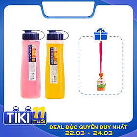 Combo bình nước du lịch 1.0L tặng cây cọ rửa bình nước, chai lọ - hàng nội địa Nhật Bản Made in Japan