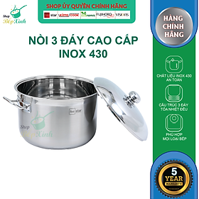 Mua Nồi Luộc Gà Fivestar Nắp Inox + Tặng 5 Muỗng Ăn Inox - Bạc