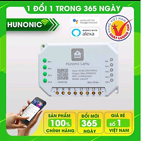 Mua Công Tắc Điều Khiển Đèn  Quạt Từ Xa Qua Điện Thoại Hunonic Lahu 2 kênh  4 kênh 220V/500W
