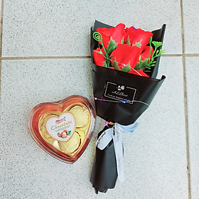 Set combo quà tặng Valentine 8 tháng 3 quốc tế phụ nữ cầu hôn gấu bông I love you ghi âm chocolate socola hoa sáp