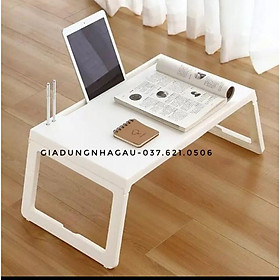 Mua Bàn làm việc  bàn học gấp gọn thông minh có khe để điện thoại  ipad và chỗ cắm bút