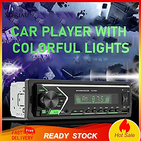 *QCDZ* 505 12V Universal Colorful Lights Car MP3 Player Powerful Bluetooth AUX U Disk TF MP3 Radio Player for Auto Center Control Modification