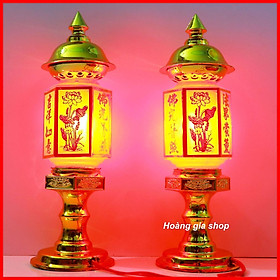 Mua Bộ 02 đèn thờ lục giác - ánh sáng cao sang trọng tiện nghi ( đèn thờ cúng )