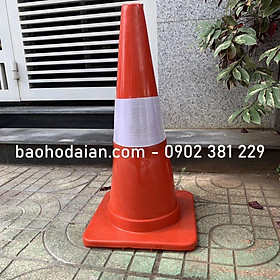 Cọc giao thông, cọc tiêu phản quang dẻo chóp nón GT70-D1 kích thước 73 *34cm