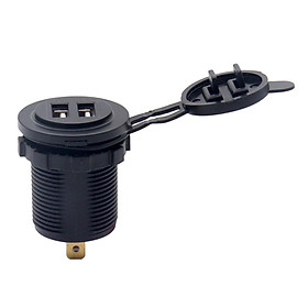 Motorcycle Car Refitted 5V 4.8A Dual USB Aperture Car Charger