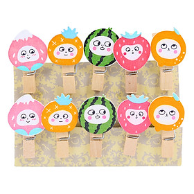 Bộ Kẹp Ảnh Gỗ - Trái Cây