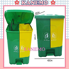 Mua Thùng rác 2 ngăn  thùng rác văn phòng nhựa