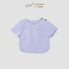 Áo Bé Trai Cổ Tròn Tay Ngắn Dễ Thương - FELIX TOP - TOC001 - TOC002 - SAOLA CLOTHING - 2 Màu