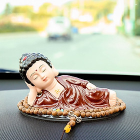 Tượng Phật Nằm Ngủ (Niết Bàn) Gốm Áo Màu
