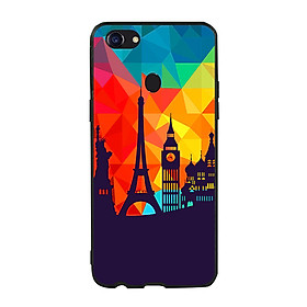 Ốp lưng nhựa cứng viền dẻo TPU cho Oppo F5 - Travelling