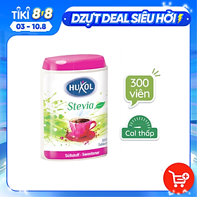 Đường Ăn Kiêng Huxol - Dòng Stevia Cỏ Ngọt - Dành cho người tiểu đường, không calo, hỗ trợ người muốn giảm cân - Nhập khẩu từ Đức