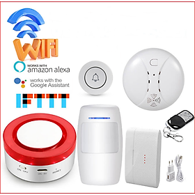 Mua Bộ báo trộm  Báo cháy qua Wifi đến điện thoại thông minh
