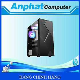 Mua Vỏ máy tính CASE SAMA HALO dãy LED RGB + 1 FAN LED ARGB - Hàng Chính Hãng
