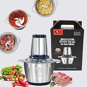Mua Máy Xay Thịt Cối Inox 4 Lưỡi Đa Năng  Công suất 300W xay thịt  xay tỏi ới  xay rau củ quả 