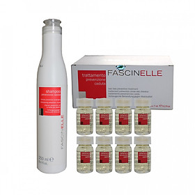 Bộ sản phẩm ngăn ngừa rụng tóc Fascinelle Hair loss Protection: Dầu gội ngăn rụng tóc 250ml và tinh chất trị rụng tóc (Hộp 8 lọ*7ml) DMC017