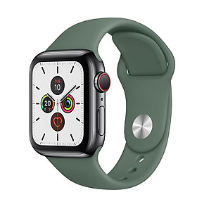 Dây đeo đồng hồ Apple Watch Series 1,2,3,4,5 chất liệu Silicon cao cấp màu xanh đậm (38/40mm và 42/44mm) - Hàng chính hãng