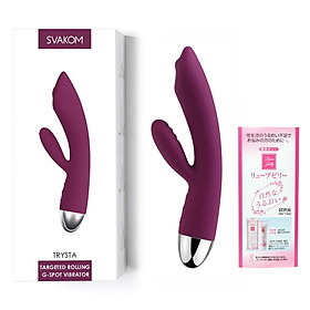 Đồ Chơi Hỗ Trợ Tình Dục Nữ Cao Cấp Svakom Trysta - 7 Chế Độ Rung - 5 Tần Số Mạnh Nhẹ - Chất Liệu Silicone Cao Cấp - Tặng Kèm Gel Jex Nhật - Che Tên Sản Phẩm