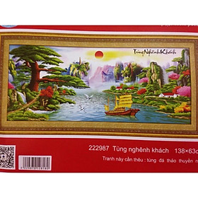 Mua Tranh thêu chữ thập Tùng nghênh khách DLH- 222988