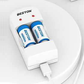 Mua Pin sạc RCR123A 16340 BESTON Dung lượng cao 650mAh dùng cho máy ảnh  camera  thiết bị đo  đèn pin  ống nhòm - Hàng chính hãng