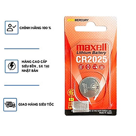 Vỉ 1 Viên Pin Maxell CR2032 / CR2025 / CR2016 Lithium 3V Cao Cấp Made In Japan Siêu Bền