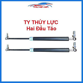 Bộ 2 ty cốp ô tô thanh thủy lực chống cửa chiều dài 70cm chịu tải 45kg-450N đầu kết nối đa dạng