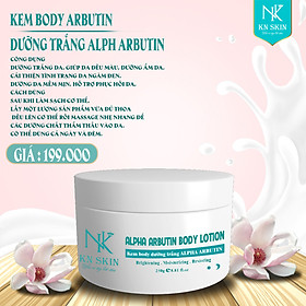 KEM BODY DƯỠNG TRẮNG DA ABUTIN KN SKIN Đường trắng da, giúp da đều màu