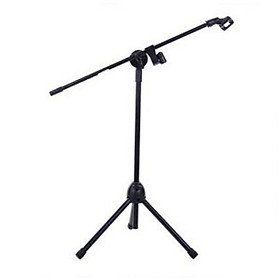Mua Chân đế micro đứng Boom Mic Stand Đen - Chân mic 2 tầng điều chỉnh độ cao  gọn nhẹ cho mọi micro