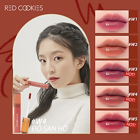 Son Bóng Red Cookies Glow Water Wrap Tint Hàn Quốc Màu W4 - Đỏ San Hô