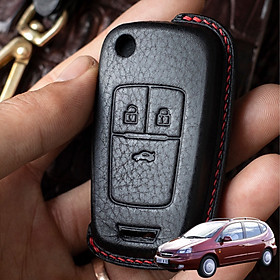 Bao Da Chìa Khóa ô tô CHEVROLET VIVANT | Bọc chìa khóa ô tô da thật khâu tay