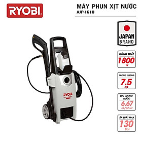 Máy xịt rửa cao áp đa năng điện 1800W RYOBI KYOCERA - AJP-1610 Kèm Linh