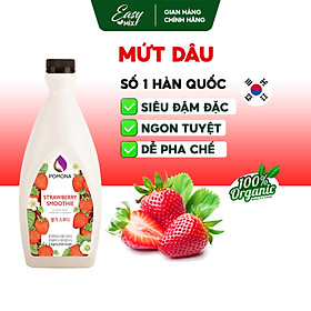 Mứt Dâu Tây Pomona Strawberry Smoothie Pha Chế Hàn Quốc Chai 2kg